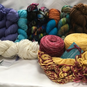 Expression Fiber, Dewy DK, 70/20/10 wool, nylon, silk: miscellaneous colors