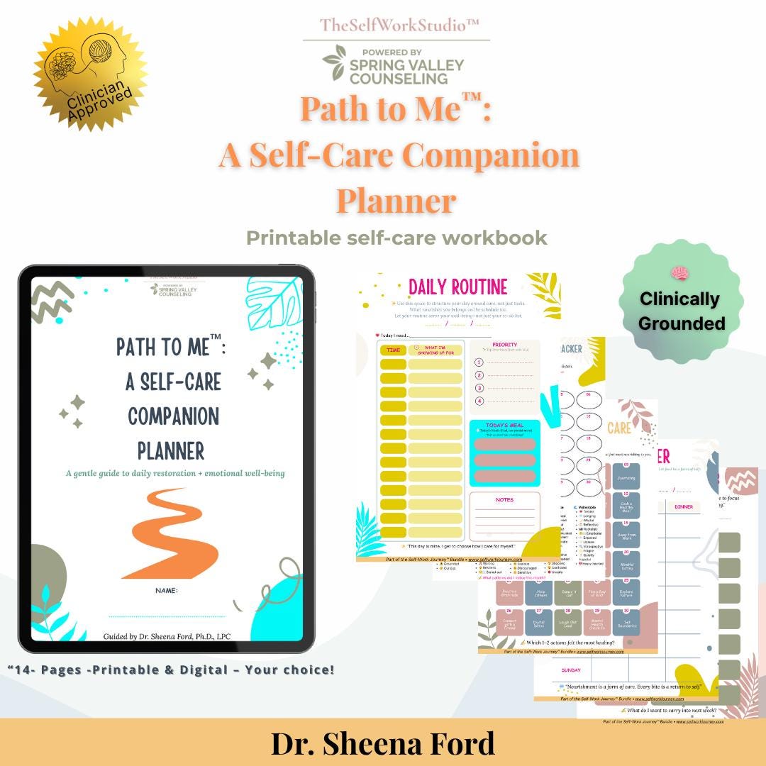 Phase 4: Path to Me™ Self-care Companion Planner • Embodied Practice ...