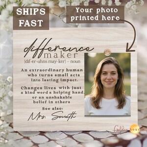 Personalized Difference Maker Definition Desk Decor for Office, Mentor Gift Coworker Gift Boss Gift Appreciation gift for friend Leader gift