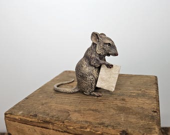 ブロンズ製ウサギの工芸品 ブロンズ製ウサギの彫刻、動物彫刻、野ウサギ、自然主義的装飾
