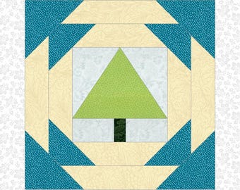 Pineapple Pine Tree FPP Pattern: 6 Sizes (PDF Download)