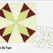 FPP Pattern: Diamond Star Block-- 5 Sizes, Foundation Paper-piecing ...