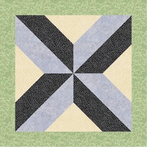 FPP Pattern: Mini String Block-- 5 sizes, foundation paper-piecing pattern,  Multiple sizes, PDF Download. Easy Paper Piecing, Scrap piecing