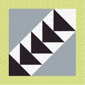 FPP Pattern: Goose Chase -- 6 sizes, foundation paper-piecing pattern,  Multiple sizes, PDF Download.