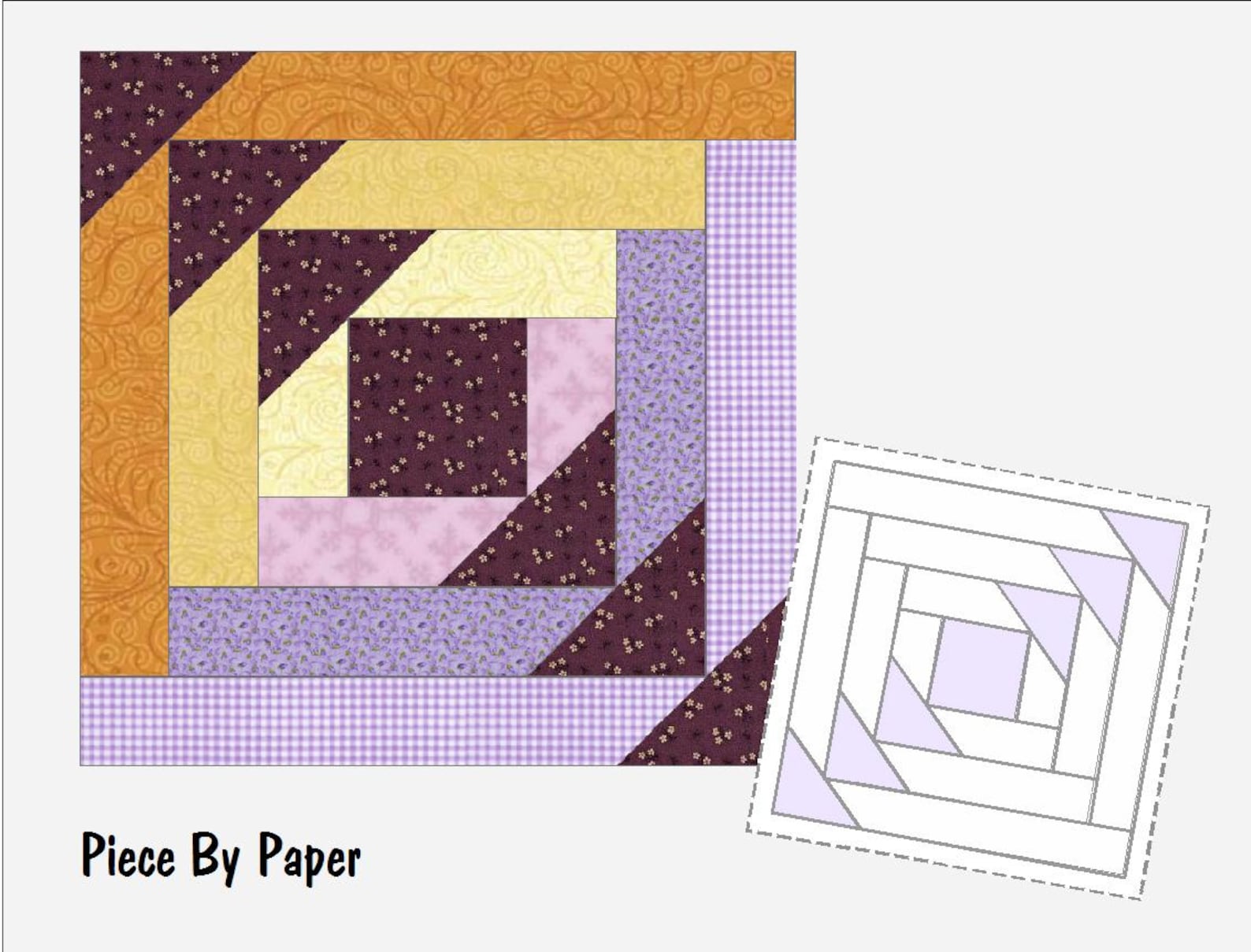 FPP Pattern: Geese in the Cabin -- 6 Sizes, Foundation Paper-piecing ...