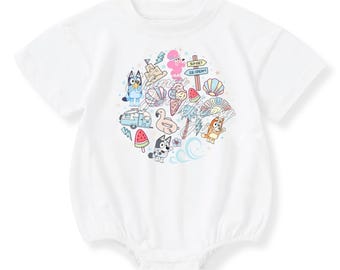 Beach Day (#62) on a Sweatshirt, Tshirt or Bubble Romper for Babies and Toddlers