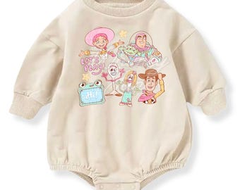 The Toys 5 Pink (#73) on a Sweatshirt, Tshirt or Bubble Romper for Babies and Toddlers