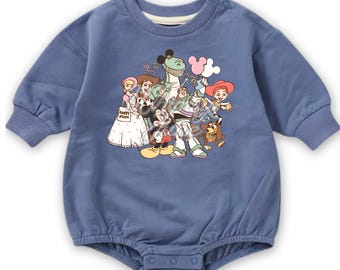 The Toys Party (#11) on a Sweatshirt, Tshirt or Bubble Romper for Babies and Toddlers