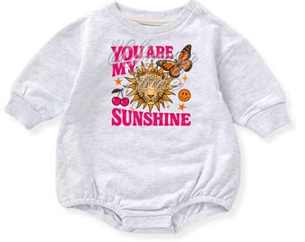 You Are My Sunshine (#45) on a Sweatshirt, Tshirt or Bubble Romper for Babies and Toddlers