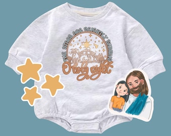 Oh Holy Night Holiday Romper, Matching Family Christmas Outfit
