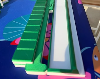 Travel Mahjong Pusher | Full 20inch Length, Splits in Two for Travel | Sparkly, Many Colors