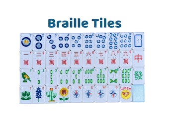 Braille Travel Mahjong Tiles