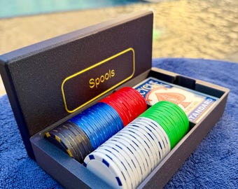 Lightweight Travel Poker Chip Set with Storage Case – 50 or 200 Chips