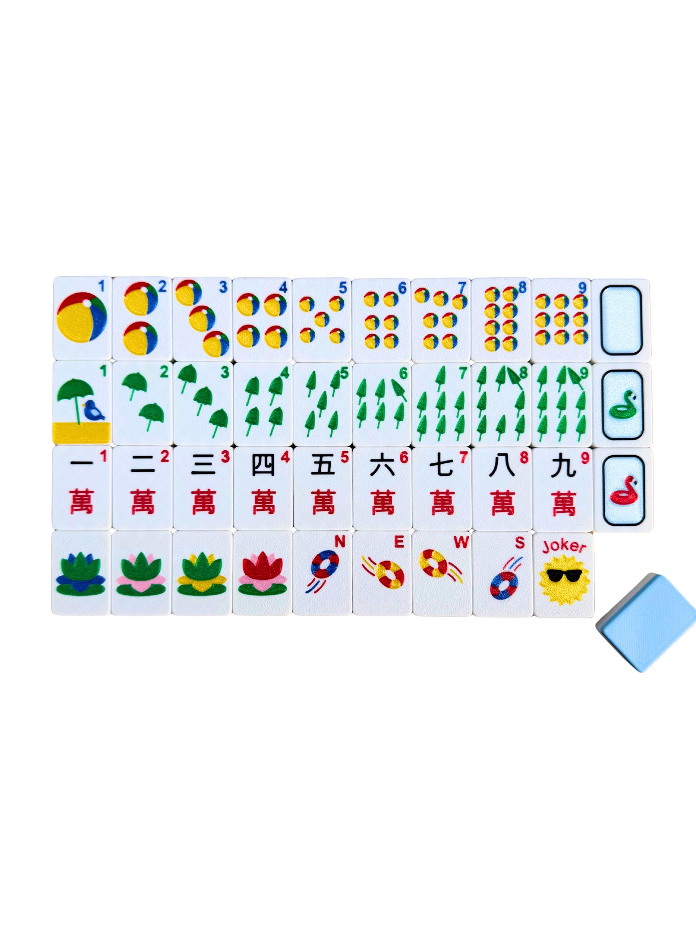 Mahjong Pool Set Floating Travel Mahjong - Pool Theme - Etsy