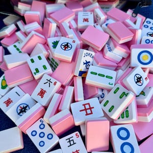 Floating Travel Mahjong Set – Compass Theme | Full-Size Tiles, Travel Weight, Multiple Bundle Options image 6