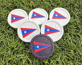 Custom 3D Printed Backgammon Tiles: Personalized Logo & Initials