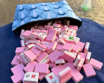 Floating Travel Mahjong Set – Compass Theme | Full-Size Tiles, Travel Weight, Multiple Bundle Options