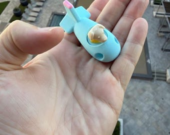 3D Printed Rocket Dog Car Ornament – Astronaut Pup Dashboard Decor