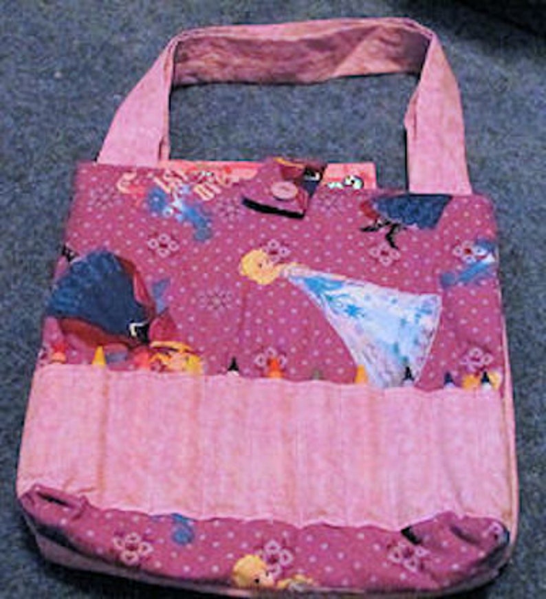 Frozen Crayon Tote Bag with Coloring Book and Crayons