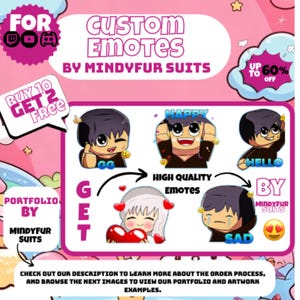 Aangepaste Twitch- en Discord-emoties | Leuke grappige emotes en emotes in anime-stijl voor streamers en servers