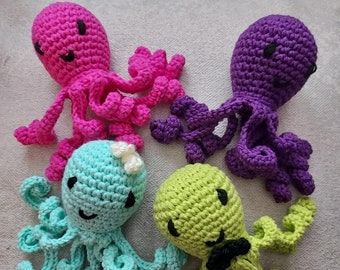Preemie Octopus Stuffed Baby Toy, Preemie NICU Octopus, Crocheted Octopus, Gift for Preemie