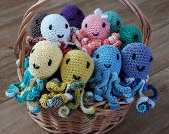 Preemie Octopus Stuffed Baby Toy, 3 Sizes, Preemie NICU Octopus, Crocheted Octopus, Gift for Preemie