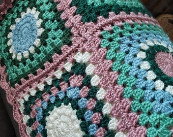 Granny Square Lap Blanket, Baby Blanket, Crib Blanket