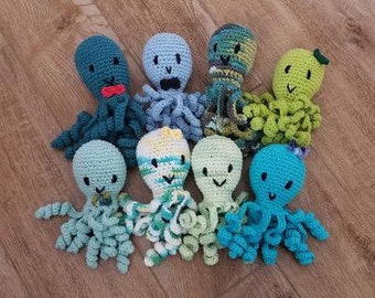 Preemie Octopus Stuffed Baby Toy, 3 Sizes, Preemie NICU Octopus, Crocheted Octopus, Gift for Preemie