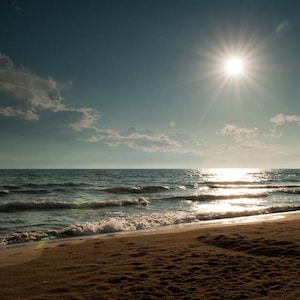 Lake Michigan Beach Photography Print: Northern Michigan Coastal Decor