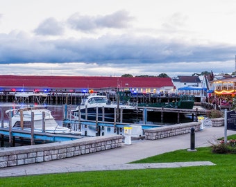 Mackinac Island Harbor Photo Print: Michigan Wall Art