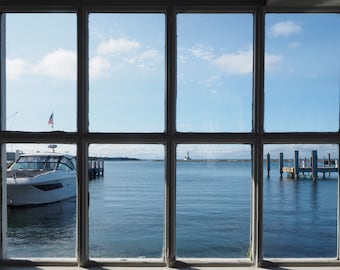 Mackinac Island Harbor Photo Print: Coastal Wall Art