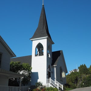 Impresión de la iglesia de la isla Mackinac Fotografía de la isla Mackinac Arte de la isla Mackinac Impresión artística de la iglesia Regalo de agradecimiento Regalo para el líder de la iglesia para el pastor