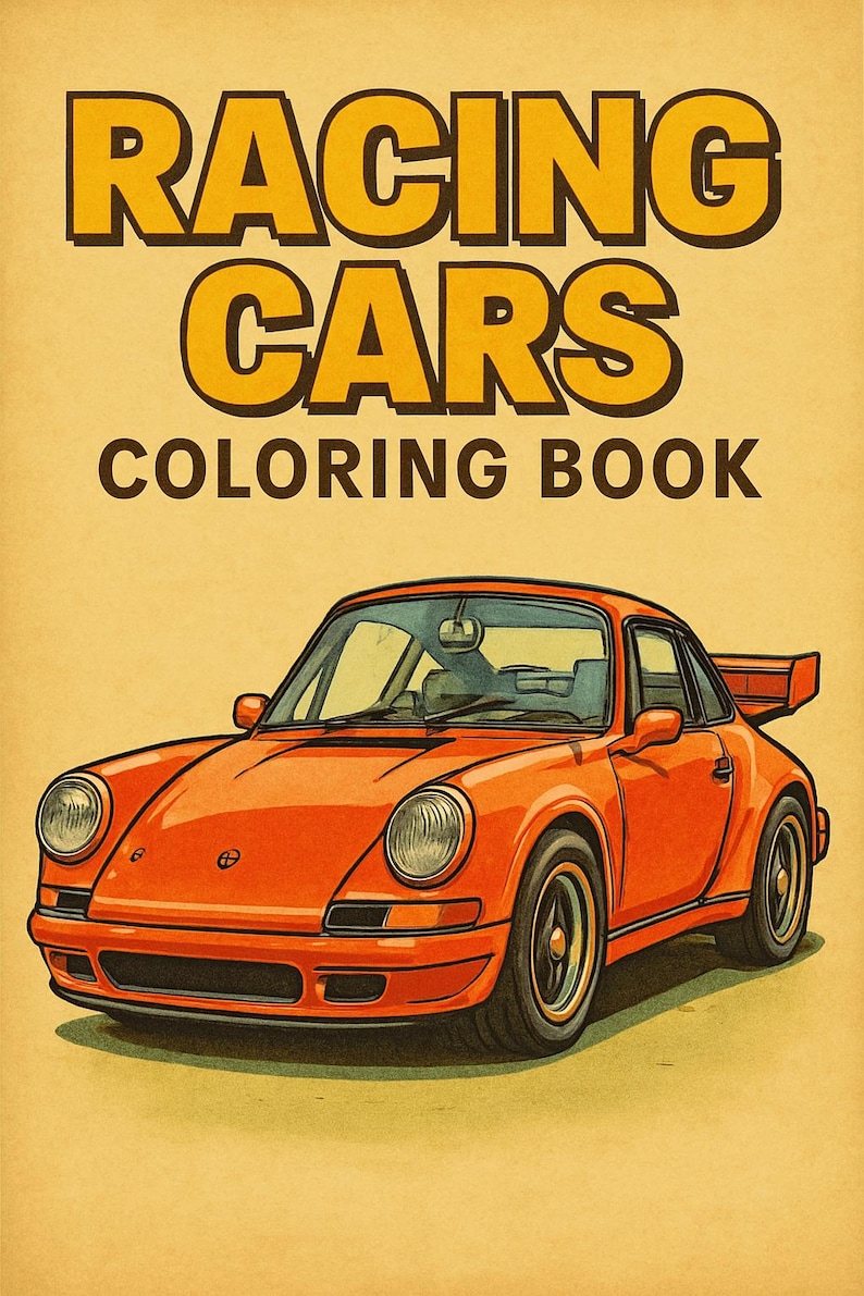 Printable Race Car Coloring Book | 20 Fun Vehicle Pages for Toddlers ...