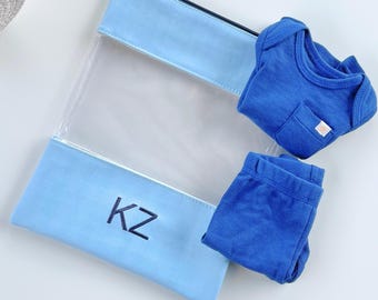 Personalized Preschool Organizer | Waterproof Daycare Bag | Back to School Essentials | Embroidered Toddler Name | Extra Clothes Organizer