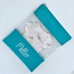 Back to School Organizer Baby Clothes Waterproof Design Embroidery Personalized Name Daycare Essential Bag for Extra Clothes Preschool image 13