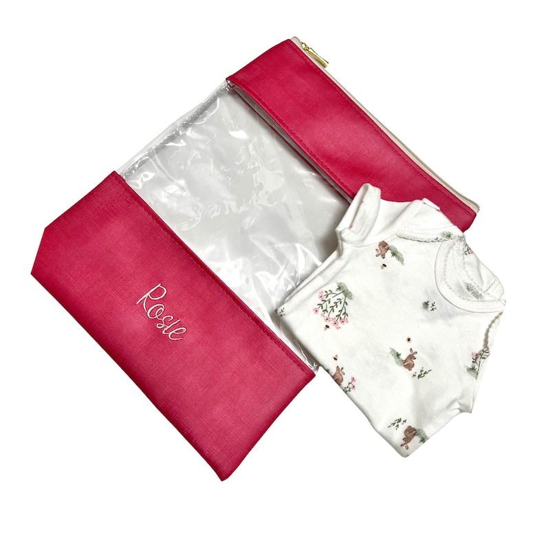 Back to School Organizer Baby Clothes Waterproof Design Embroidery Personalized Name Daycare Essential Bag for Extra Clothes Preschool image 5