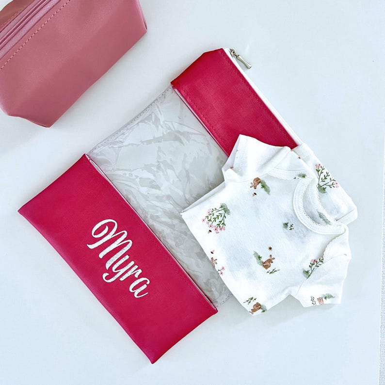 Back to School Organizer Baby Clothes Waterproof Design Embroidery Personalized Name Daycare Essential Bag for Extra Clothes Preschool image 12