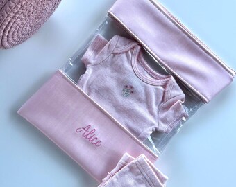 Premium Personalized Daycare Organizer | Embroidered Extra Clothes Bag for Baby & Toddler | Daycare Must Have | Personalized Waterproof Bag