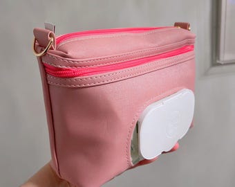 Personalized Diaper Wipe Bag, Baby Bag Organizer, Toddler Essentials, Baby Shower Gift, Double Zipper Pouch, Daycare Waterproof Organizer