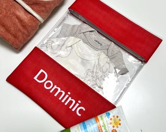 Personalized Wet Bag, Waterproof Bag with Name Custom Summer Pool Bag for Kids – Waterproof Beach Tote, Embroidered Baby Name Kids Pool Tote