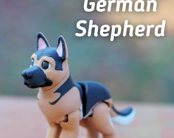 German Shepherd Keychain,3D Printed Dog Keyring,German Shepherd Gift,Cute Puppy Keychain,Dog Lover Gift UK,Stocking Filler, Party Bag Favour