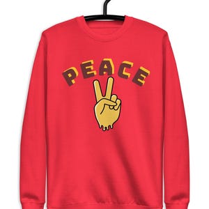 Peace Sweatshirt, Unisex Premium Sweatshirt