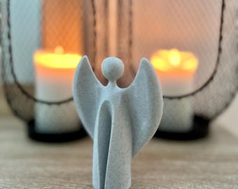 Moderne beschermengel – Minimalistisch engelbeeldje als cadeau voor doop en communie | Spiritueel decoratief beeldje | Cadeau voor een beschermengel