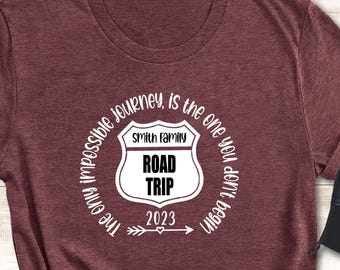 Custom Family Matching Road Trip Shirts, Road Trip 2026  T-Shirts, Personalized Vacation Shirts for Family, Road Trip Tees, Road Trip Gifts