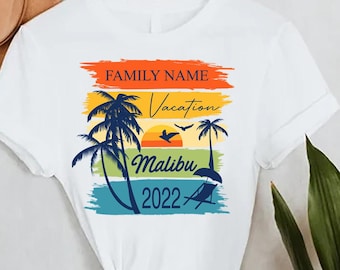 Custom Vacation Shirt, Family Matching Shirts, Family Beach Shirt, Personalized Summer Tees, Customized Family Trip Shirts,Women Men Toddler