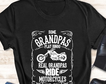 Grandpa Motorcycle Shirt, Cool Grandpa Gift, Ride Motorcycle Tshirt For Grandpa, Vintage Motorcycle Papa Shirt, Biker Grandpa Shirt, Dad Tee