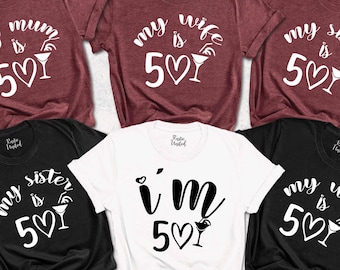 50th Birthday Group Shirts, 50th Birthday Shirt for Women, It's My Birthday Family T-Shirts, Matching Birthday Tees, Hello Fifty Shirts