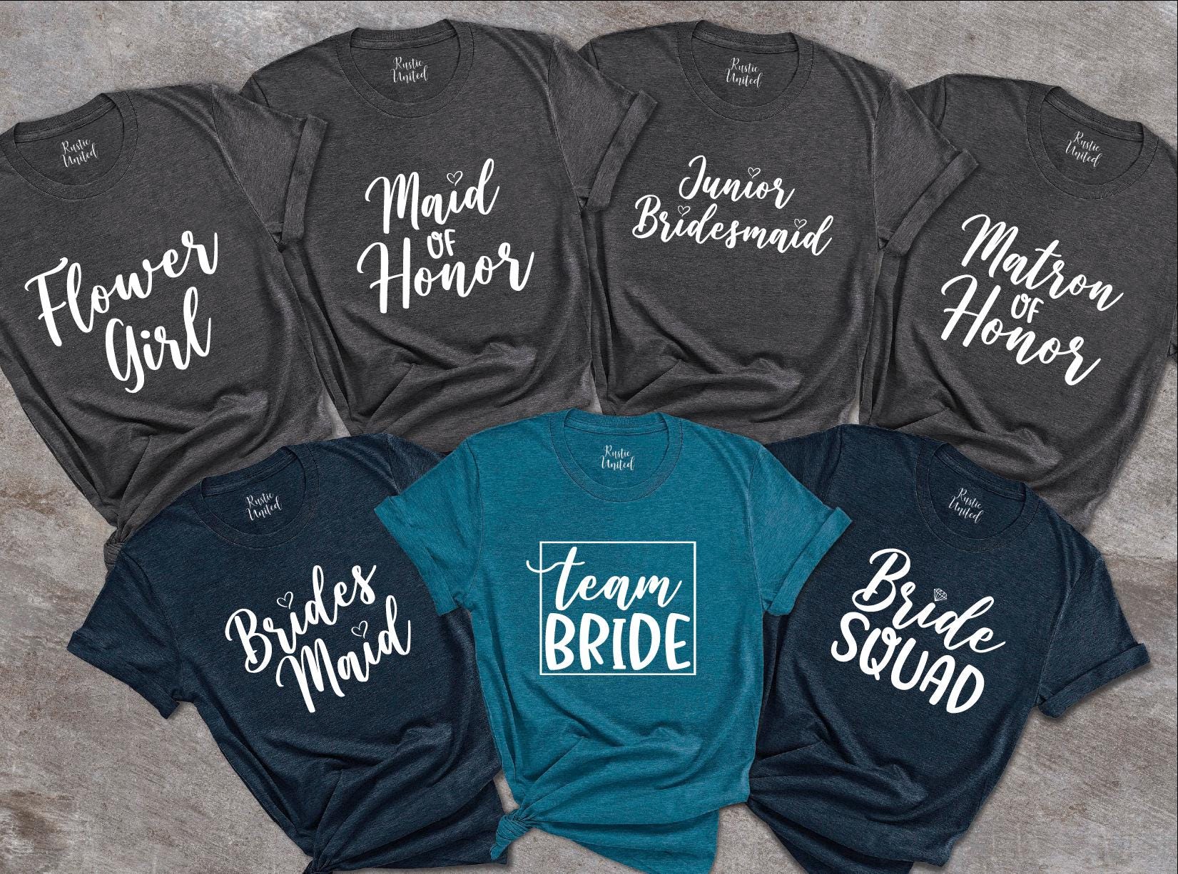 Team Bride Shirts, Bachelorette Party Shirts, Bridesmaid Shirts, Maid ...
