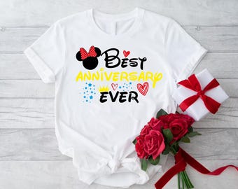 Disney Inspired Anniversary Tee, Couples Gift, Romantic Disney Shirt