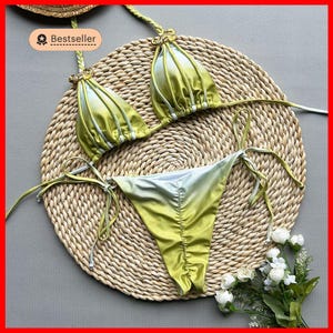 Green Seahorse Bikini , Ocean bikini, Green bikini, Marbella bikini, Ibiza bikini, holiday bikini, Festival bikini, beach club bikini